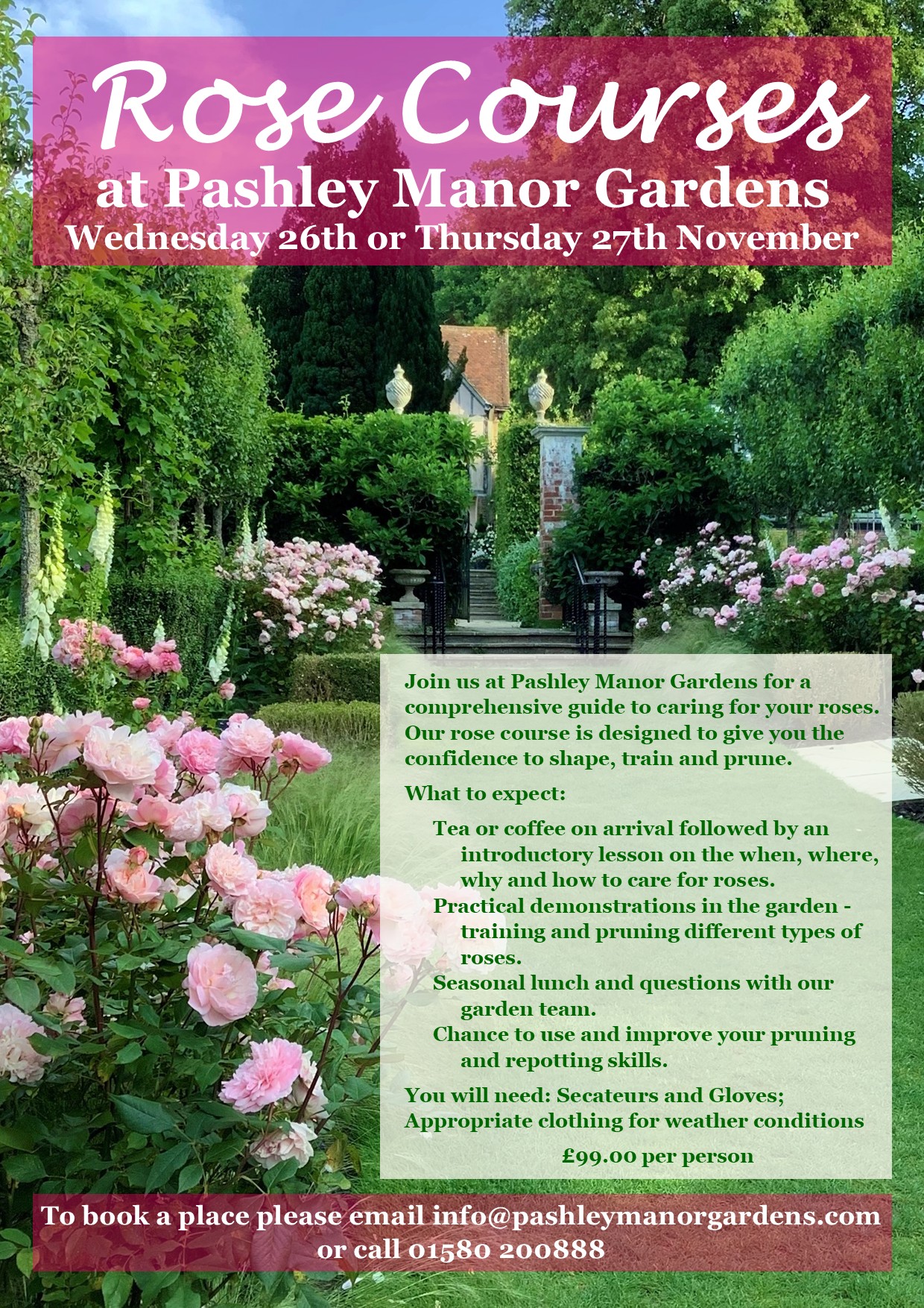 Rose Courses At Pashley